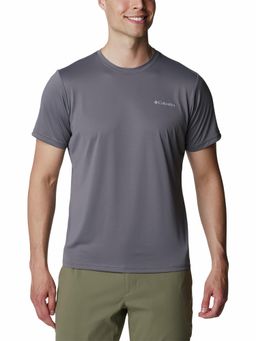 Columbia - Mens Grey Omni-Wick Columbia Hike Crew Tshirt