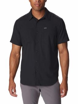 Columbia - Mens Black Omni-Shade Silver Ridge Utility Lite Short Sleeve Shirt