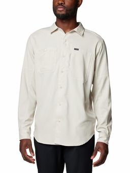 Columbia - Mens Beige Omni-Shade Silver Ridge Utility Lite Long Sleeve Shirt