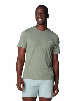Columbia - Mens Green Omni-Shade PFG Tarpon Rise Tech Short Sleeve Tshirt
