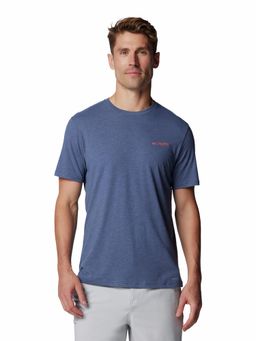 Columbia - Mens Blue Omni-Shade PFG Tarpon Rise Tech Short Sleeve Tshirt