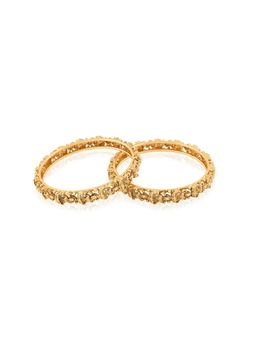 Indinoor - Laxmi Gold Temple Bangles