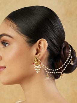 Indinoor - Temple Gold Ear Chains