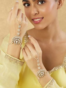 Indinoor - Chaandni Gold Kundan Haath Phools