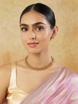 Indinoor - Temple Gold Statement Jewellery Set