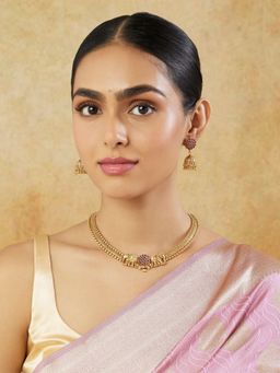 Indinoor - Elephant Temple Gold Jewellery Set