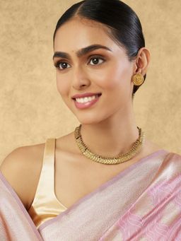 Indinoor - Coin Temple Gold Jewellery Set