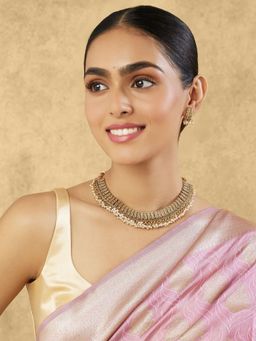 Indinoor - Gold Temple Statement Jewellery Set