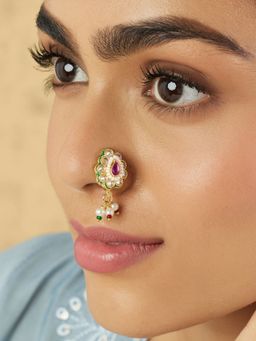 Indinoor - Kairi Temple Gold Nose Ring