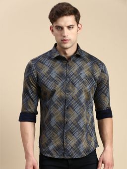 SHOWOFFFF - Men Spread Collar Multi Slim Fit Printed Shirt