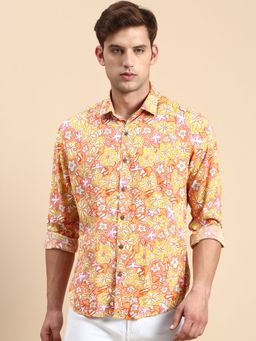 SHOWOFF - Men Spread Collar Multi Slim Fit Printed Shirt