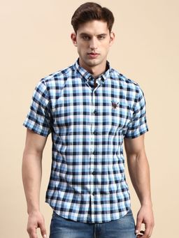 SHOWOFFFF - Men Multi Slim Fit Checked Shirt