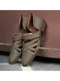 Coral Haze - Grey Jacquard Men Sandals