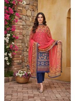 Aurelia - Womens Floral Print Chiffon Dupatta