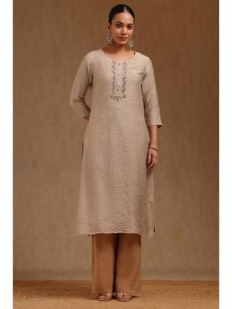 Soch - Womens Beige Gadwal Kurta