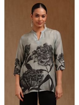 Soch - Womens Powder Muslin Floral Printed Tunic
