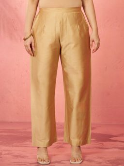 Vastramay - Viscose Plain Palazzo for Women - Rose Gold