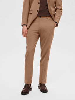 Selected - Brown Tailored Slim Fit Formal Trouser