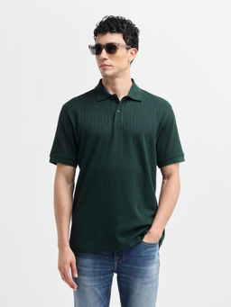 Selected - Dark Green Polo T-Shirt