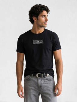 WROGN - Black Slim Fit Patch Detail T-Shirt
