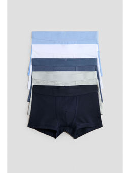 H&M - Boys White 5-Pack Cotton Trunks