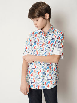 Jack & Jones Junior - White Regular Graphic Print Shirt