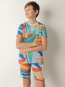 Jack & Jones Junior - Multi-Color Round Neck Printed T-Shirt