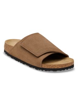 Birkenstock - Solana Unisex Brown Suede Leather Sandals