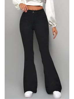 BROADSTAR - Women Black High-Rise Stretchable Bootcut Flared Jeans