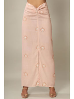 Pasha India - Pink Knotted Maxi Skirt