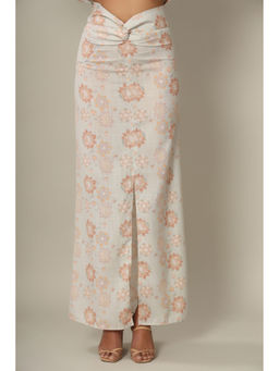 Pasha India - Beige Knotted Maxi Skirt