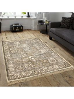 OBSESSIONS - Beige Solid Machine Made Rectangular Carpet