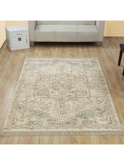 OBSESSIONS - Cream Solid Machine Made Rectangular Carpet