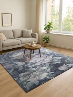 OBSESSIONS - D.Grey Solid Machine Made Rectangular Carpet