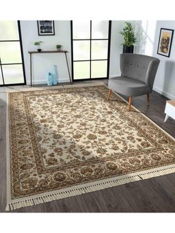 OBSESSIONS - Cream Solid Machine Made Rectangular Carpet