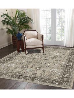 OBSESSIONS - Grey Solid Machine Made Rectangular Carpet