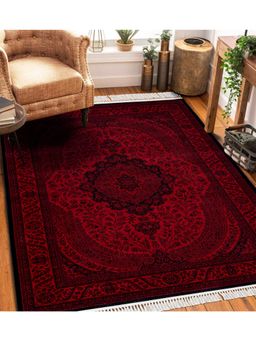 OBSESSIONS - Black Solid Machine Made Rectangular Carpet