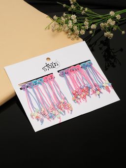 Stol'N - Floral Hair Clutchers - Multicolour (Pack of 12)