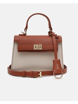 Kazo - Ava Brown and Off White Sling Bag (S)