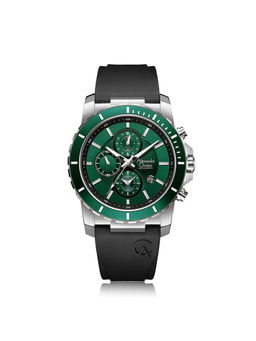 Alexandre Christie - Ac 6141 Mcr Sleek Green Black Chronograph Watch for Men (M)