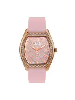 Guess - U1407L2M Women 39.5 Mm Pink Dial Analog Watch (M)
