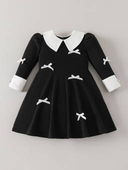 Hopscotch - Bow Applique Dress