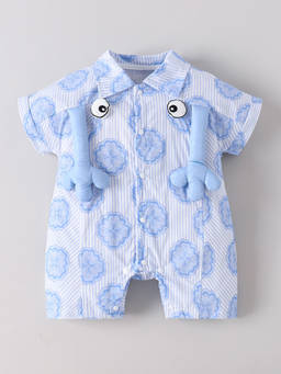 Hopscotch - Cotton Animal Applique Romper