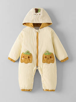 Hopscotch - Fruit Applique Hooded Romper