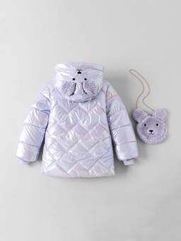 Hopscotch - Animal Ear Applique Long Coat