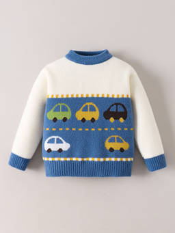 Hopscotch - Vehicle Textured Sweater