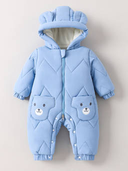 Hopscotch - Quiled Hooded Romper
