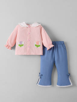Hopscotch - Floral Embroidery Pant Set
