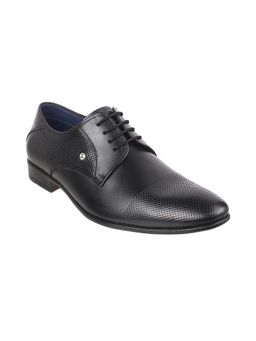 Mochi - Men Formal Leather Black Lace Ups Oxfords