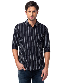 Spykar - Black Full Sleeves Shirt for Men